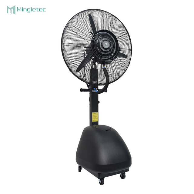 مروحة رذاذ متأرجحة خارجية مقاس 26 بوصة مع خزان مياه سعة 60 لترًا