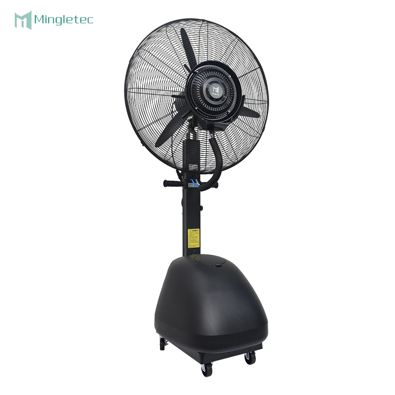 مروحة رذاذ متأرجحة خارجية مقاس 26 بوصة مع خزان مياه سعة 60 لترًا