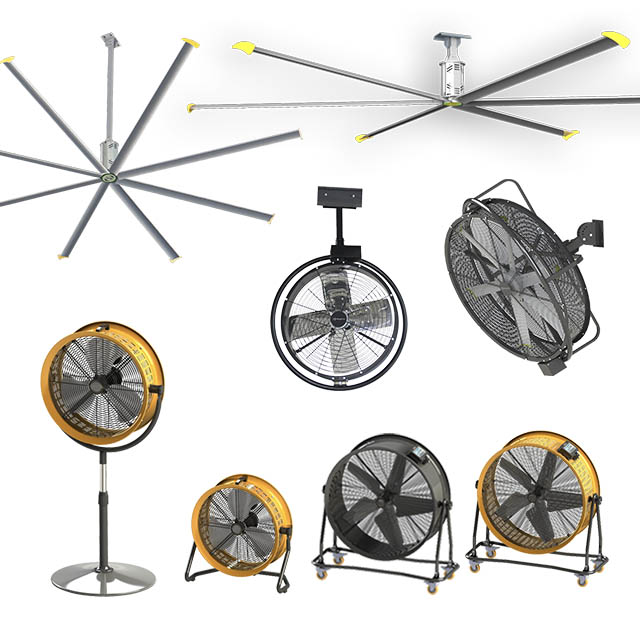 الشركة المصنعة للمروحة الصناعية HVLS
