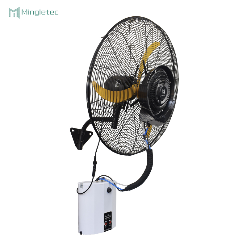 مروحة رذاذ الماء المتأرجحة المثبتة على الحائط مقاس 26 30 بوصة