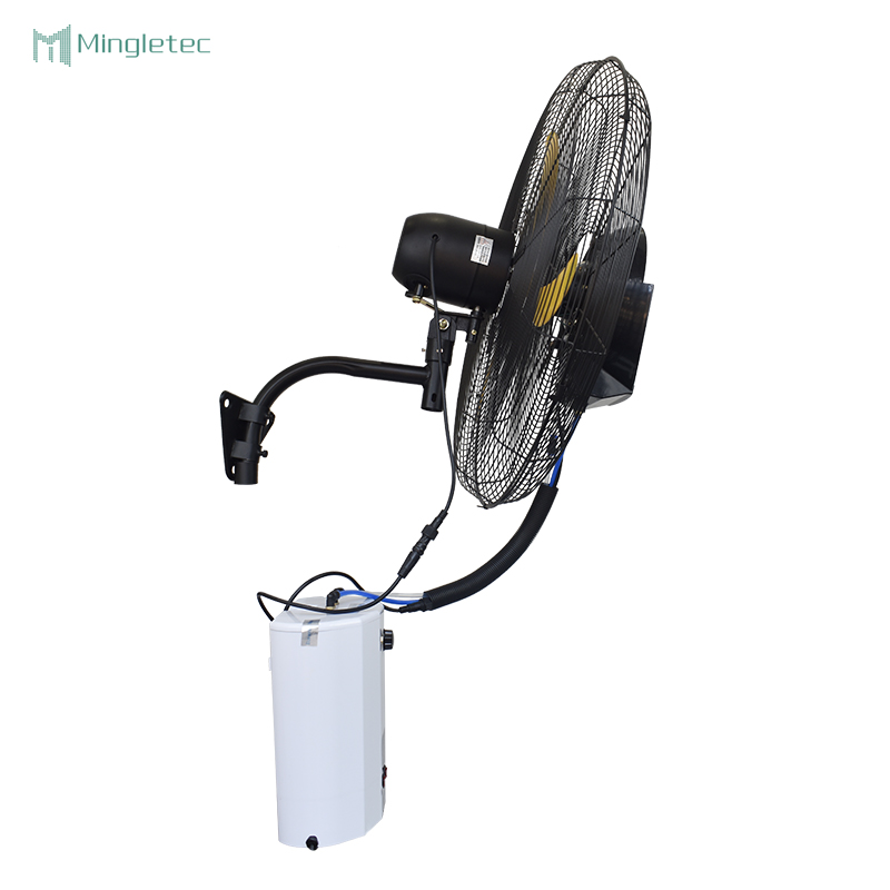 مروحة رذاذ الماء المتأرجحة المثبتة على الحائط مقاس 26 30 بوصة