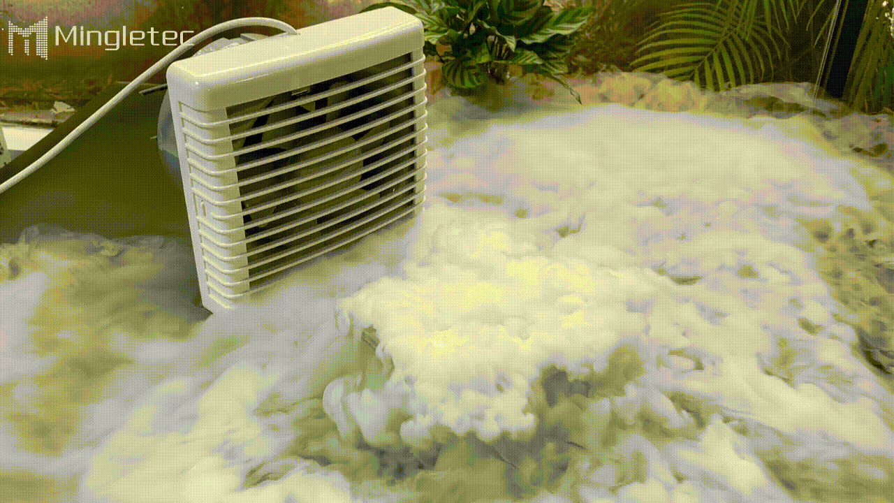 مروحة عادم Mingletec عالية الكفاءة مع مصراع تلقائي 