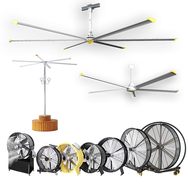 الشركة المصنعة للمراوح الصناعية HVLS