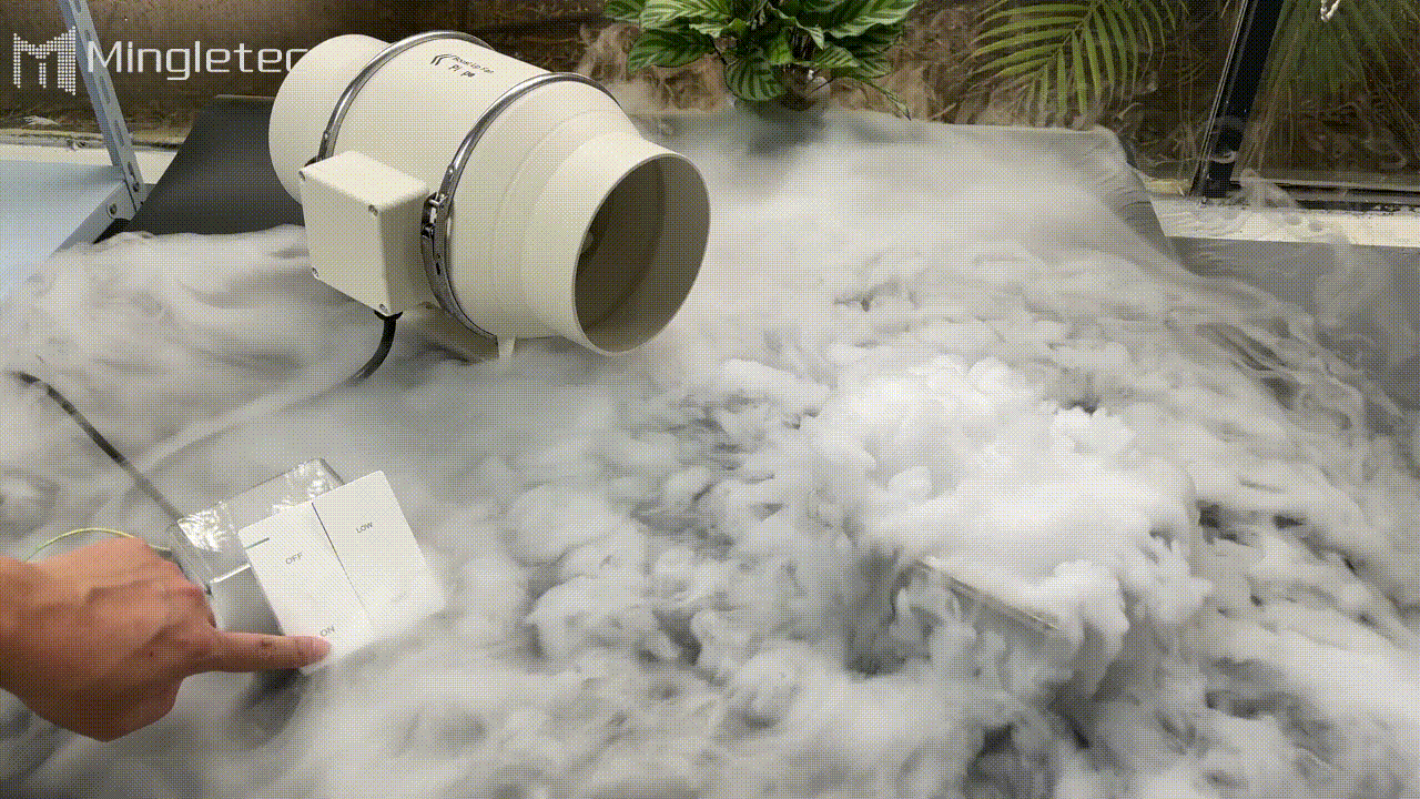 مروحة مجاري الهواء المضمنة ذات سرعتين - 