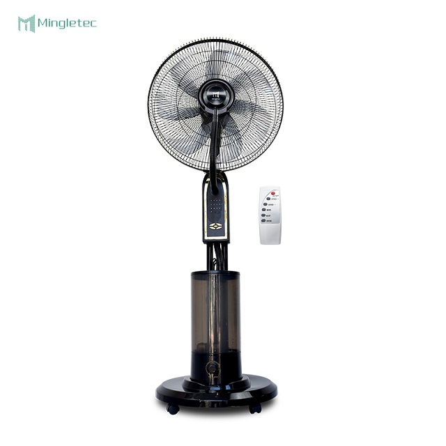 مروحة رذاذ الماء BLDC مقاس 18 بوصة مع جهاز تحكم عن بعد للاستخدام المنزلي