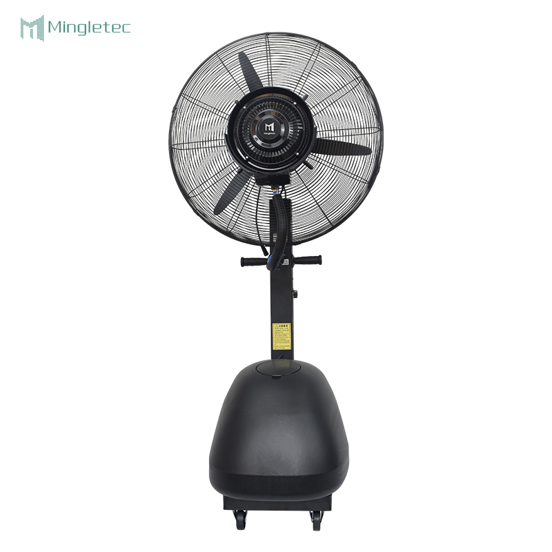 مروحة رذاذ متأرجحة خارجية مقاس 26 بوصة مع خزان مياه سعة 60 لترًا