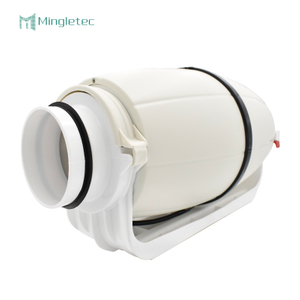 4 6 8 بوصة مروحة العادم البلاستيكية الصامتة ذات الحجم الكبير للمطبخ