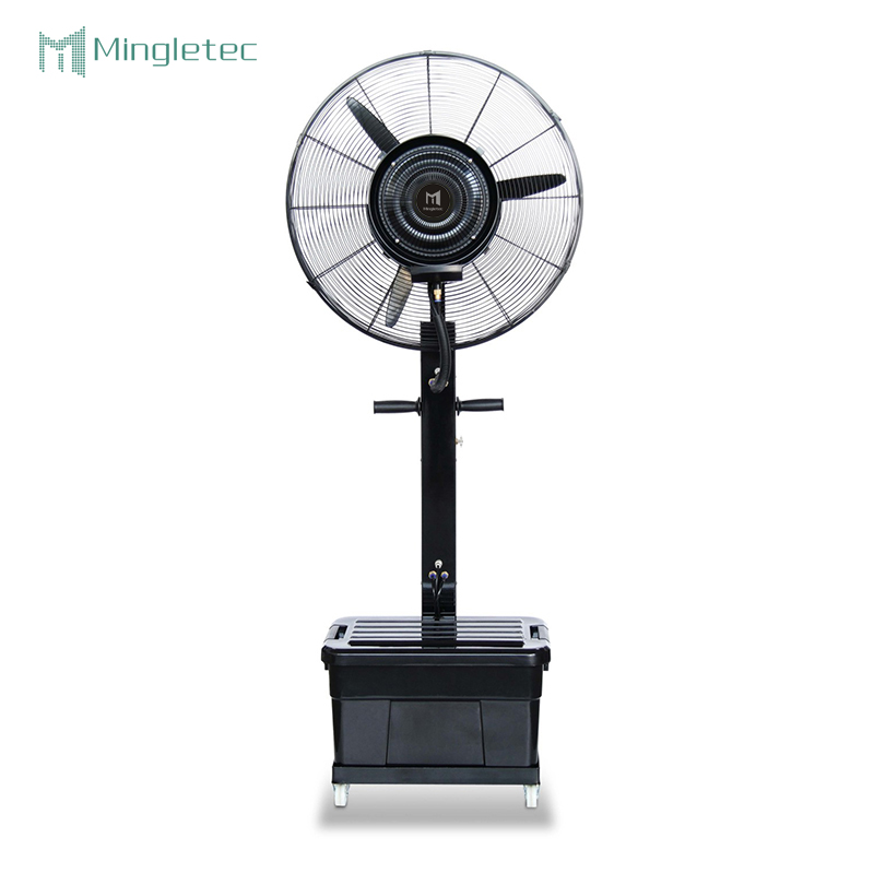 مراوح رذاذ الماء الكهربائية لمبرد الهواء الصناعي مع خزان مياه سعة 42 لتر