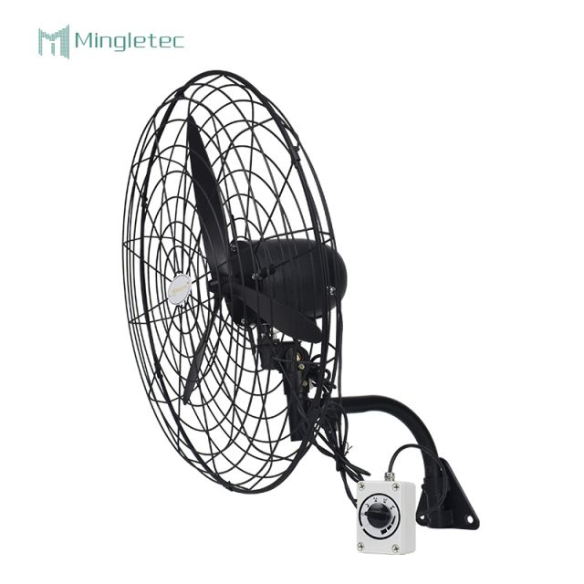 مروحة حائط تبريد صناعية بمستودع المصنع مع مفتاح