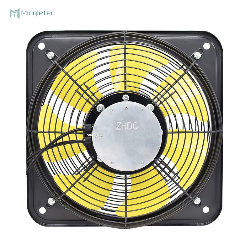 يستخدم المستودع مروحة تهوية العادم المثبتة على الحائط المعدني بالكامل BLDC