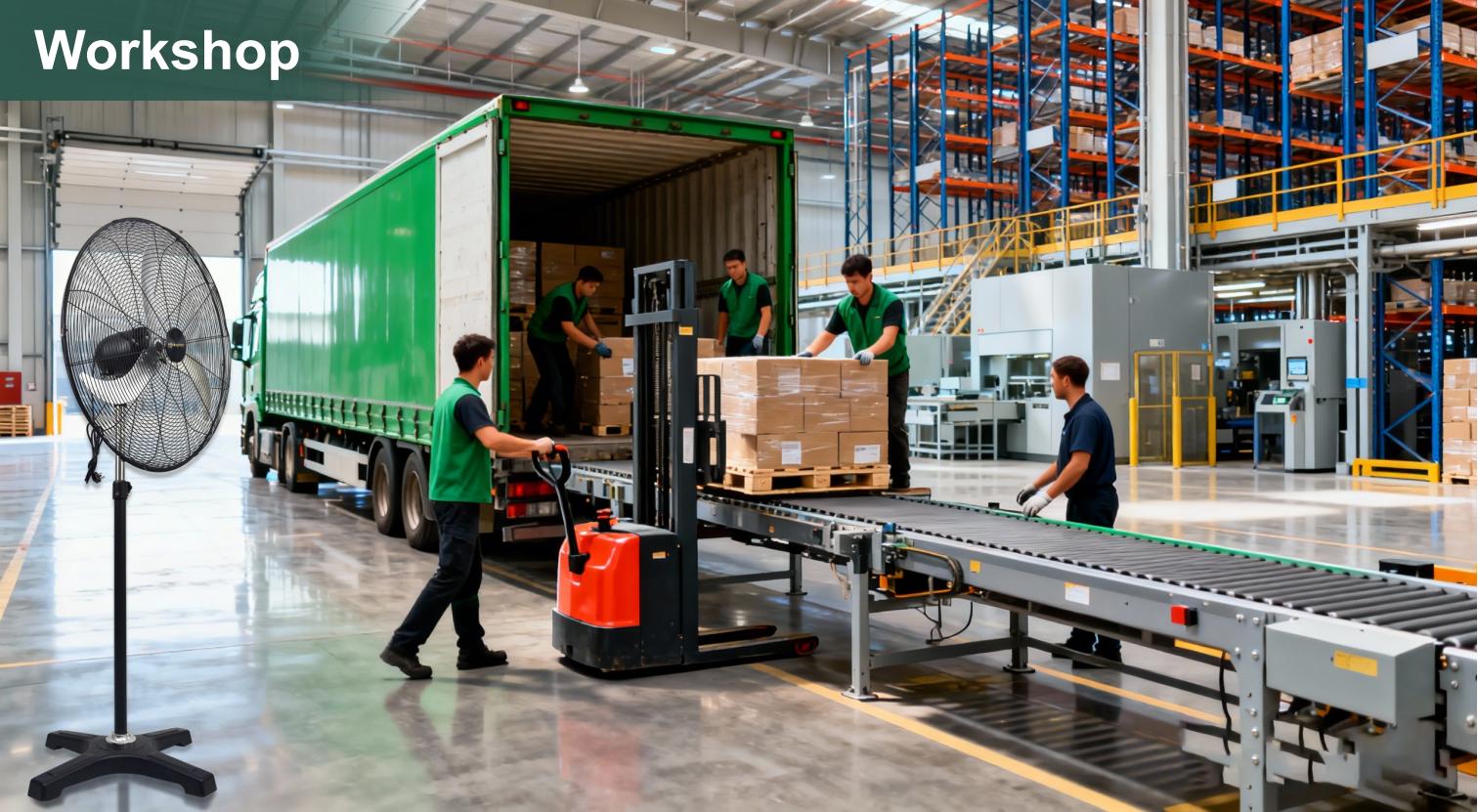 مروحة صناعية لاستخدام ورشة العمل