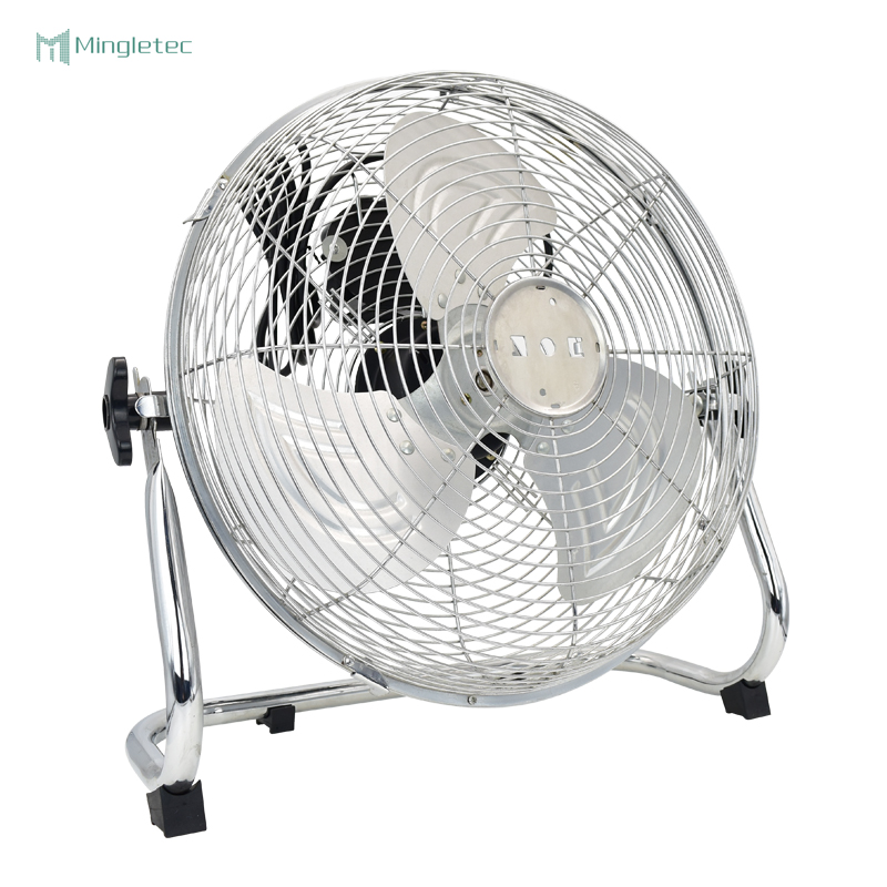 مروحة أرضية تجارية ذات 3 شفرات ألمنيوم كهربائية عالية السرعة مقاس 20 بوصة