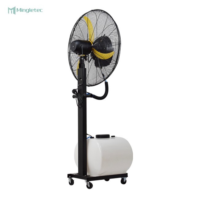 مروحة رذاذ صناعية للاستخدام الخارجي مع خزان مياه سعة 60 لترًا