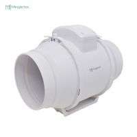 4 6 8 بوصة Bldc مروحة قناة تهوية بلاستيكية مضمنة