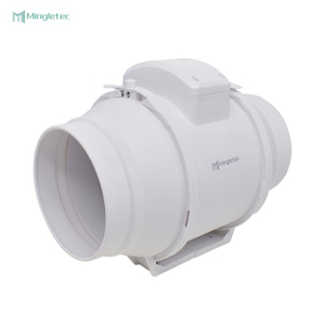 4 6 8 بوصة Bldc مروحة قناة تهوية بلاستيكية مضمنة