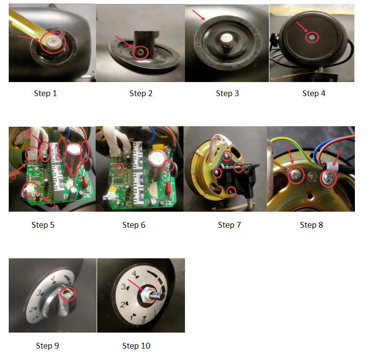 خطوات التفكيك