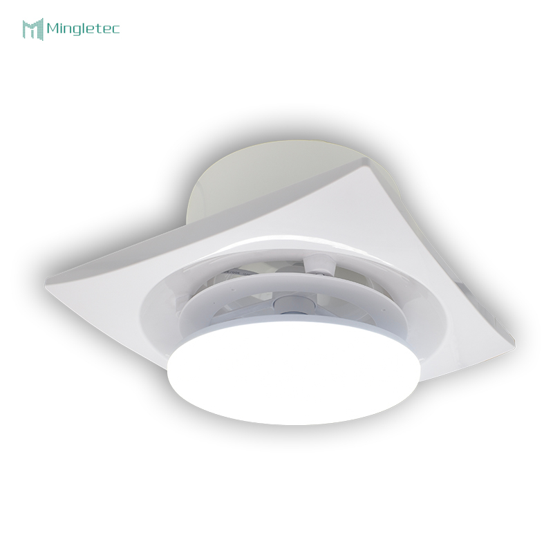 8 10 بوصة مروحة عادم مثبتة على السقف منخفضة الضوضاء مع ضوء