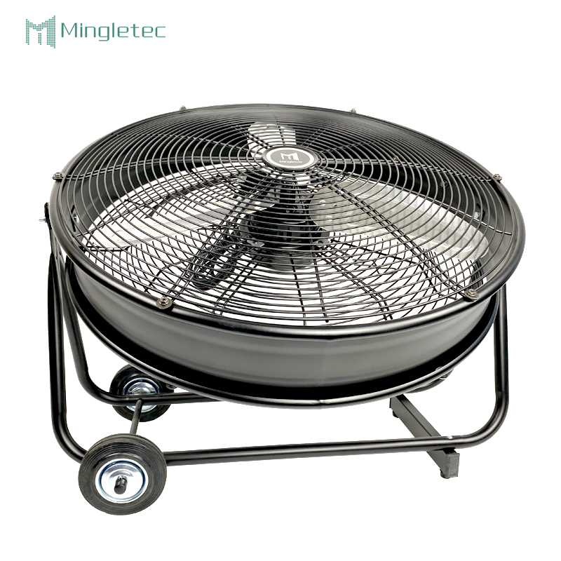 ملعب مستودع 30 بوصة مروحة طبلة أرضية معدنية صناعية قوية