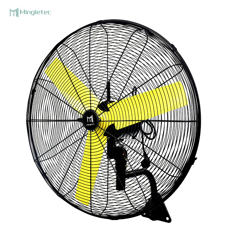 مروحة مثبتة على الحائط صناعية متأرجحة ذات كفاءة عالية في استهلاك الطاقة