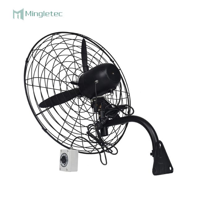 مروحة حائط تبريد صناعية بمستودع المصنع مع مفتاح