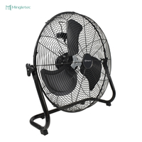 16 18 20 بوصة مروحة أرضية بشفرات ألومنيوم BLDC مع جهاز تحكم عن بعد