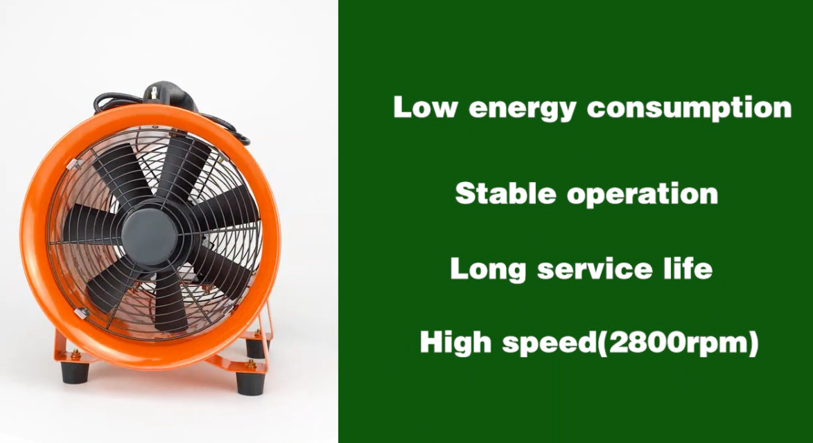 مروحة عادم محورية منفاخ محمولة