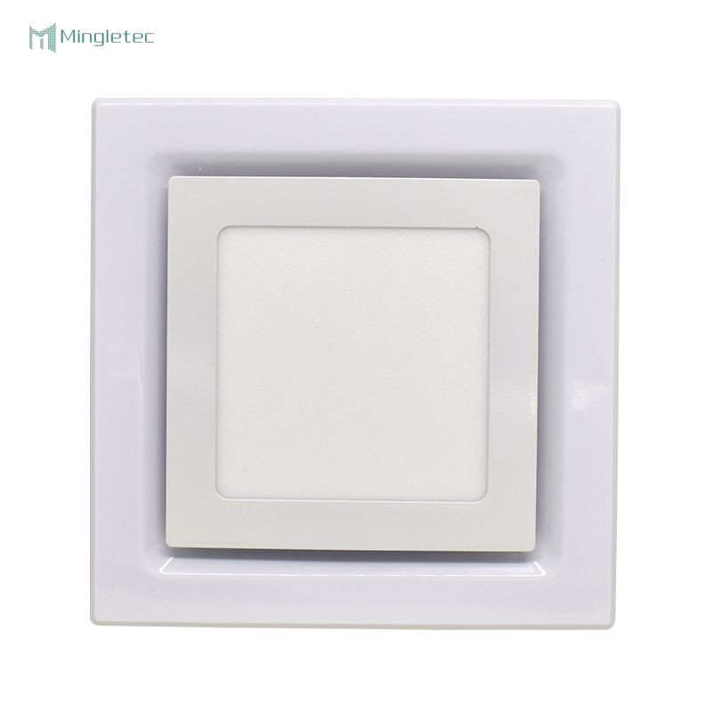 مروحة تهوية مثبتة على سقف الحمام مزودة بإضاءة