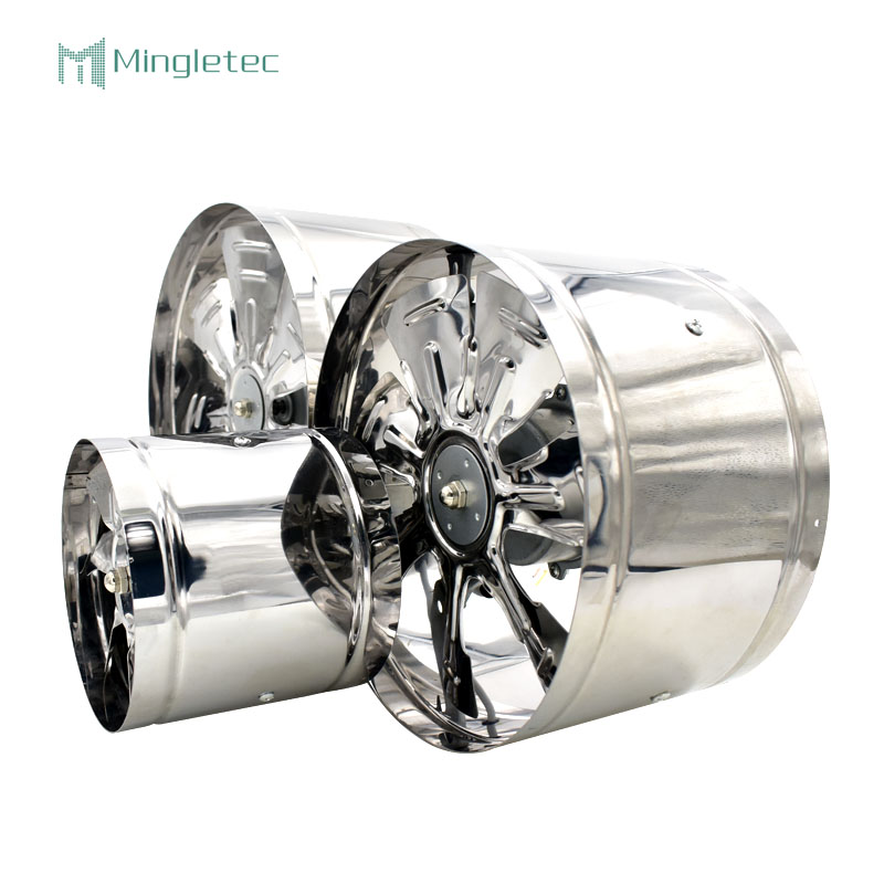 مروحة تدفق محورية صامتة من الفولاذ المقاوم للصدأ 220 فولت للمطابخ