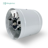 مروحة عادم كهربائية ذات شفرات من الفولاذ المقاوم للصدأ ذات ضغط عالي مع قناة