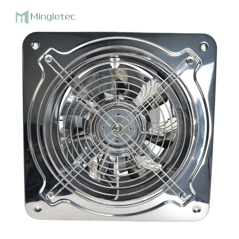 مروحة عادم مثبتة على الحائط بشفرات من الفولاذ المقاوم للصدأ عالية السرعة مقاس 16 بوصة