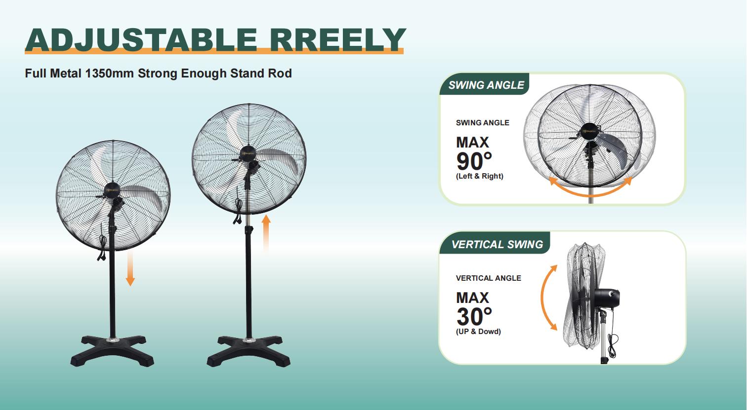 ارتفاع قابل للتعديل وزاوية 