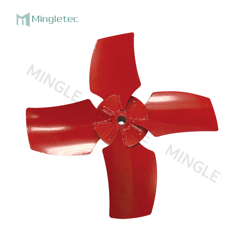 4 شفرات معدنية لمروحة العادم