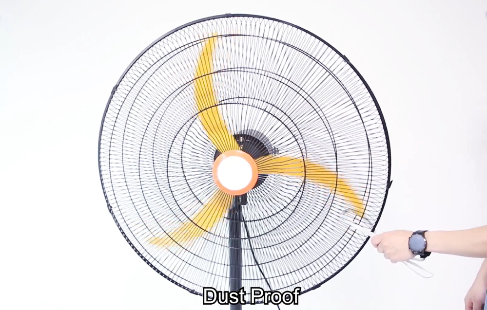 3 مروحة ذات شفرات صفراء BL DC الصناعية