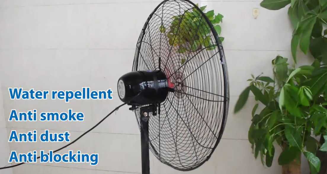 3 مروحة ذات شفرات حمراء BL DC الصناعية