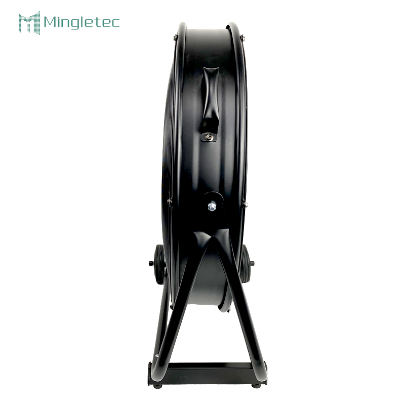 ملعب مستودع 30 بوصة مروحة طبلة أرضية معدنية صناعية قوية