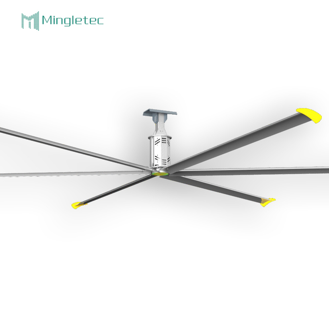 المستودعات مروحة سقف صناعية ذات شفرات من الألومنيوم المصبوب كبيرة الحجم