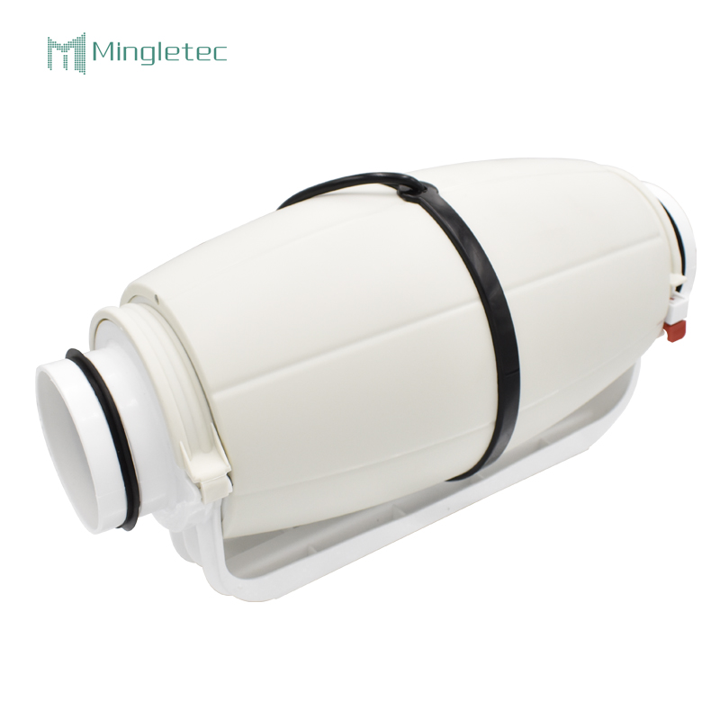 4 6 8 بوصة مروحة العادم البلاستيكية الصامتة ذات الحجم الكبير للمطبخ