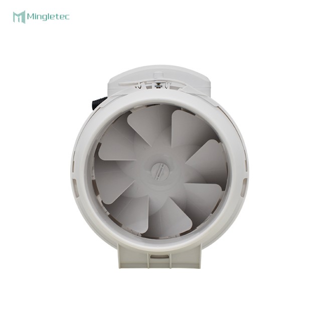 4 6 8 بوصة Bldc مروحة قناة تهوية بلاستيكية مضمنة