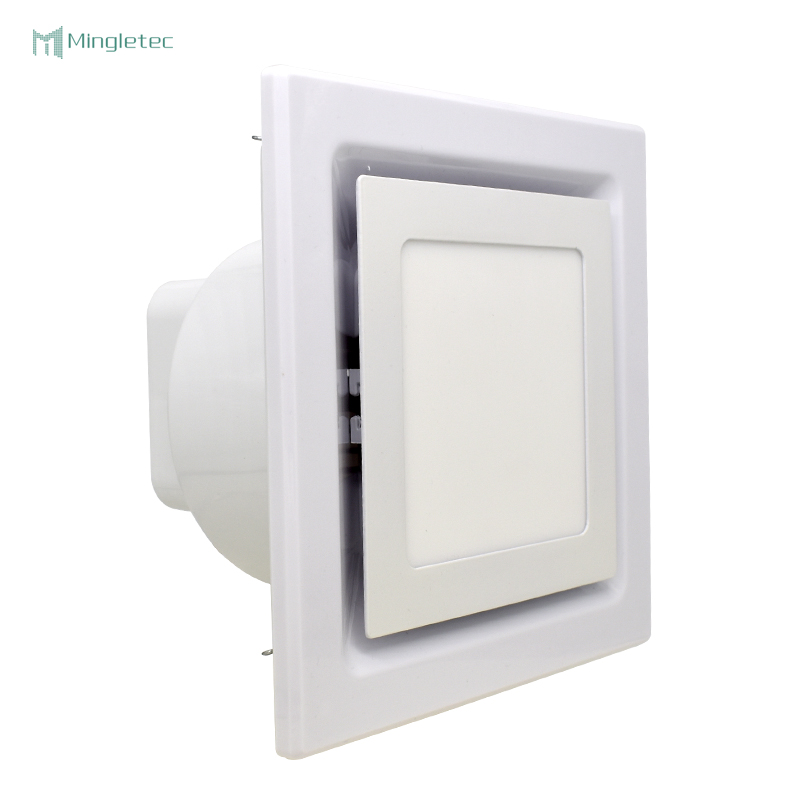 مروحة تهوية مثبتة على سقف الحمام مزودة بإضاءة