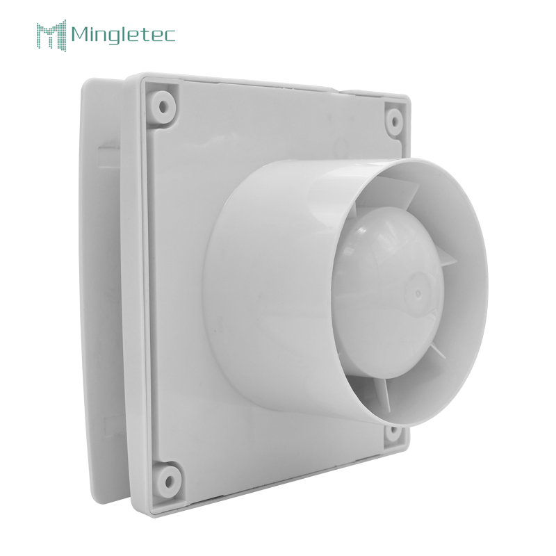 تستخدم غرفة النوم مروحة عادم مربعة للتهوية البلاستيكية الصامتة مقاس 6 بوصات