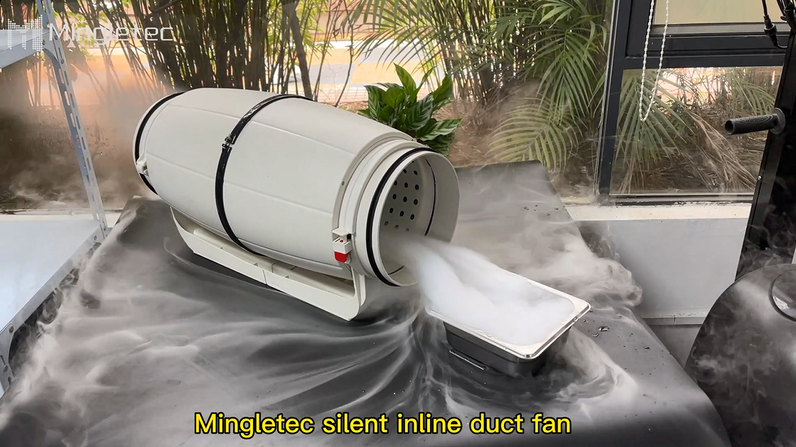 مروحة قناة مضمنة صامتة منزلية