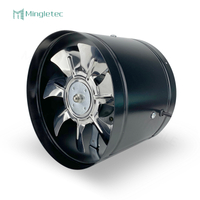 4 6 8 10 12 بوصة مراوح تهوية مضمنة عالية السرعة مثبتة على الحائط 