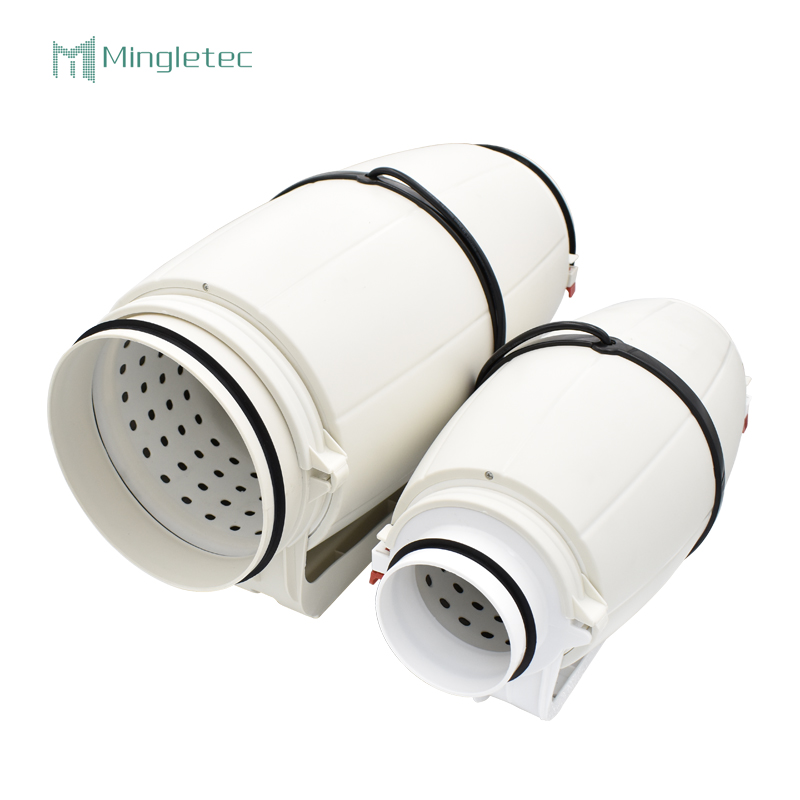 4 6 8 بوصة مروحة العادم البلاستيكية الصامتة ذات الحجم الكبير للمطبخ