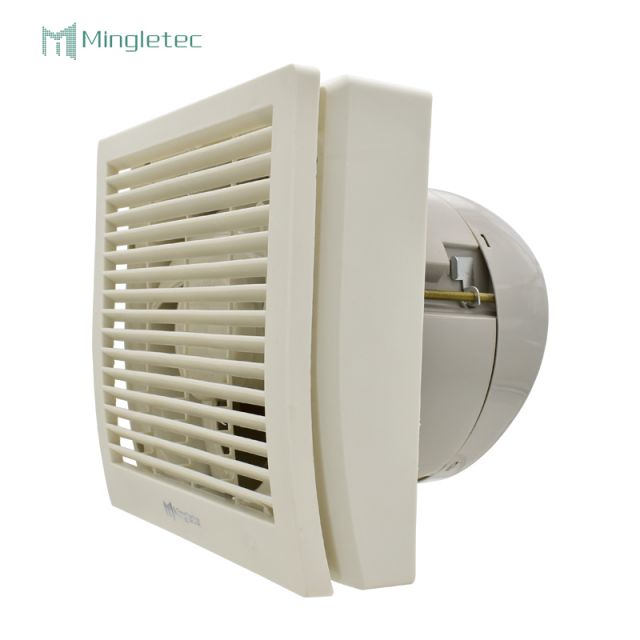 150 مم PP البلاستيك محرك تيار متردد مربع جدار جبل مروحة العادم