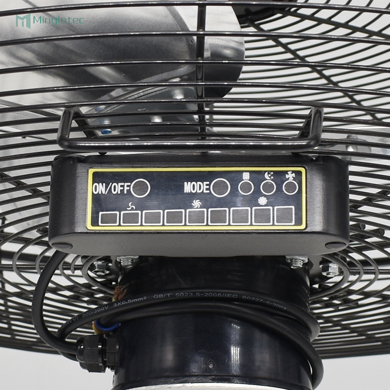 16 18 20 بوصة مروحة أرضية بشفرات ألومنيوم BLDC مع جهاز تحكم عن بعد