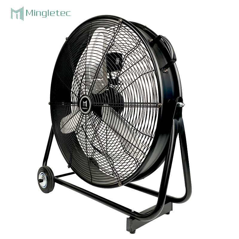 ملعب مستودع 30 بوصة مروحة طبلة أرضية معدنية صناعية قوية